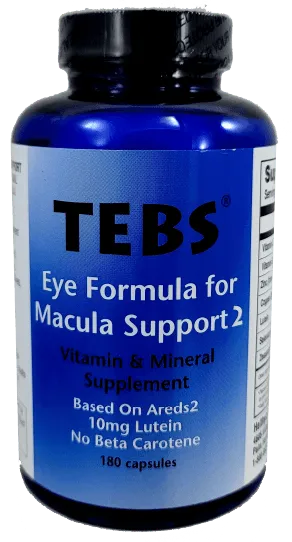 TEBS Eye Formula for Macular Support (AREDS2) — 3-Month Supply